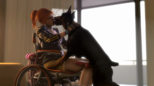 16:9 3d_(artwork) 3d_animation animated barbara_gordon bestiality canid canine canis clothed clothing digital_media_(artwork) disability dobermann domestic_dog duo erection eyewear female female_on_feral feral french_kissing genitals glasses hair hi_res high_framerate human human_on_feral interspecies kissing knot male malefemale male_on_human mammal no_sound noname55 oracle penis pinscher red_hair short_playtime webm wheelchair widescreen // 1920x1080, 9s // 6.5MB
