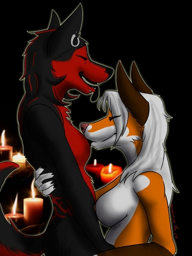 3:4 angie_(character) anthro black_background breast_play breast_size_difference breast_suck breasts candle canid canine canis chakat-silverpaws domestic_dog duo eyes_closed female femalefemale foreplay fox hair happy hi_res husky long_hair mammal nipples nnecgrau nordic_sled_dog nude piercing silverpaws simple_background smile spitz sucking tongue white_hair wolf zoe_(nnecgrau) // 960x1280 // 125.5KB