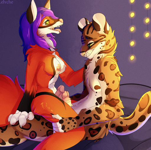 anthro breasts canine cum dickgirl dickgirlmale elvche face_to_face feline fox frottage fur intersex intersexmale leopard male mammal ocelot penis saliva sex smile tongue tongue_out wesley wesleyfoxx // 1695x1682 // 4.7MB