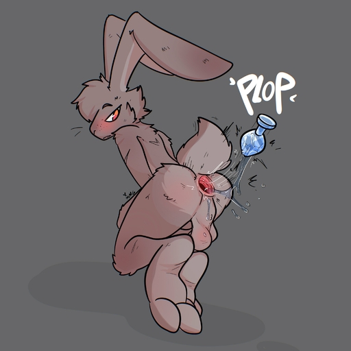 absurd_res anal anal_juice anthro anus balls blush bodily_fluids butt buttplug feet gaping gaping_anus genitals girly hi_res lagomorph leporid male mammal nude plug_(sex_toy) rabbit red_eyes sex_toy simple_background solo the_xing1 // 3000x3000 // 307.4KB