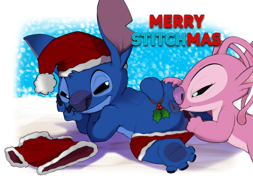 2020 4_toes absurd_res alien anal angel_(lilo_and_stitch) anus assisted_exposure backsack balls black_eyes blue_body blue_fur christmas christmas_clothing christmas_headwear claws clothed clothing discarded_clothing disney duo experiment_(lilo_and_stitch) feet female fur genitals hand_on_butt hat headgear headwear hi_res holidays holly_(plant) imminent_rimming lilo_and_stitch looking_back male malefemale narrowed_eyes narse nude oral pants_down partially_clothed pink_body pink_fur plant pupils rimming santa_hat sex stitch_(lilo_and_stitch) text toes white_pupils // 4200x3000 // 2.9MB