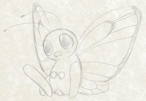 2015 arthropod blush butterfree female feral genitals graphite_(artwork) insect insect_wings lepidopteran looking_at_viewer monochrome nintendo pencil_(artwork) pokemon pokemon_(species) pussy simple_background solo traditional_media_(artwork) video_games white_background wings yaroul // 663x459 // 249.8KB
