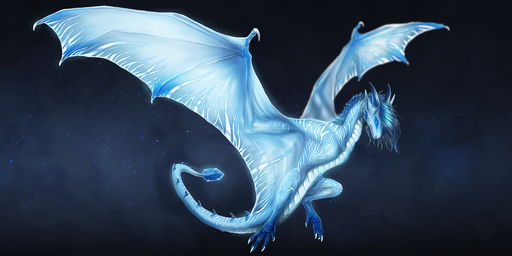 2019 ambiguous_gender blue_body blue_hair blue_scales digital_media_(artwork) dragon feral hair hi_res horn isvoc membrane_(anatomy) membranous_wings scales solo wings wyvern // 1701x850 // 2.0MB
