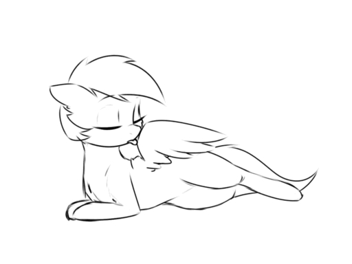 2015 2d_animation 4:3 animated black_and_white digital_drawing_(artwork) digital_media_(artwork) equid equine feather_preening feathered_wings feathers female feral friendship_is_magic hasbro horse licking mammal monochrome my_little_pony pegasus personal_grooming pudgeruffian rainbow_dash_(mlp) self_lick short_playtime solo tongue tongue_out wings // 640x480 // 490.7KB