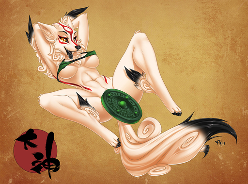 2015 amaterasu anthro areola bikini black_nipples black_sclera black_tongue bottomless bra breasts canid canine canis capcom censored clothed clothing convenient_censorship deity fangs female fluff-kevlar fur hands_behind_head mammal nipple_outline nipple_slip nipples skimpy smile solo swimwear tongue tongue_out under_boob underwear video_games white_body white_fur wolf yellow_eyes ōkami // 1294x958 // 603.6KB