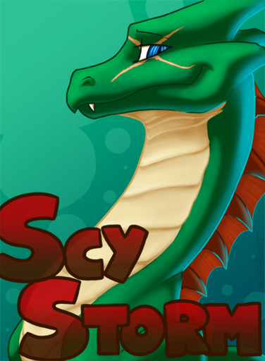 ambiguous_gender blue_eyes bust_portrait conditional_dnp dragon fangs feral green_background green_body headshot_portrait name_badge portrait scales scalie scar scy_storm_(character) sefeiren simple_background smile snout solo spikes // 441x600 // 172.8KB