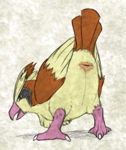 ambiguous_gender animal_genitalia avian bird cloaca feathered_wings feathers feral genitals horizontal_cloaca low_res nintendo pidgey pokemon pokemon_(species) python13rp simple_background solo video_games white_background wings yaroul // 399x475 // 222.3KB