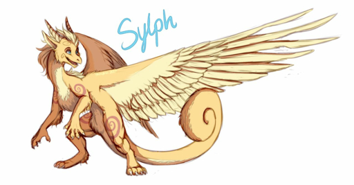 2017 dragon feathered_dragon feathered_wings feathers feral fur furred_dragon horn markings orange_body orange_fur simple_background skaydie smile solo standing white_background wings yellow_body yellow_feathers // 1280x668 // 700.7KB