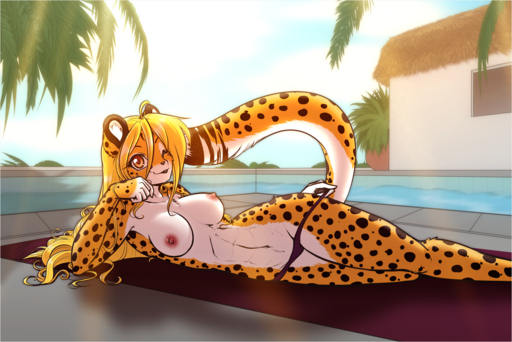 2015 abs amber_eyes anthro athletic athletic_anthro athletic_female biped black_lips blonde_hair breasts casual_exposure cheetah clothed clothing clothing_pull felid feline female fur hair lips lol_comments long_hair looking_at_viewer lying mammal mihari nipples one_eye_closed orange_body orange_fur outside palm_tree panties panty_pull plant pose scorpdk smile solo spots swimming_pool thong topless tree underwear underwear_pull water white_body white_fur wink yellow_body yellow_fur // 1280x854 // 1.4MB