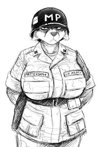 2018 2:3 angry anthro armor army big_breasts breasts canid canine clothed clothing female fox headgear helmet hi_res hladilnik mammal military monochrome peggy_patterson simple_background soldier solo warrior // 1280x1920 // 1008.4KB