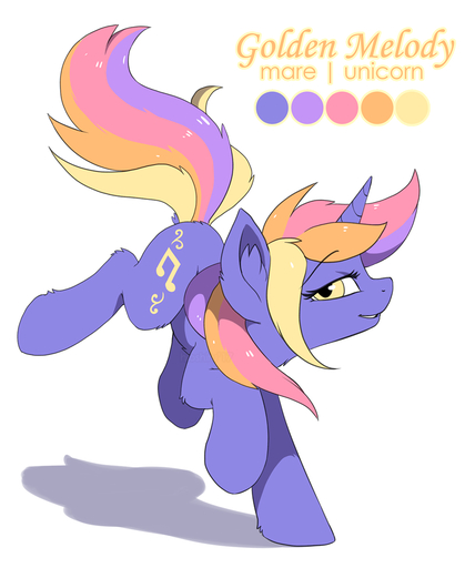 2017 color_swatch cutie_mark equid equine eyelashes fan_character female feral hi_res hioshiru hooves horn horse mammal model_sheet nude side_view simple_background smile solo standing unicorn white_background yellow_eyes // 1002x1200 // 294.3KB
