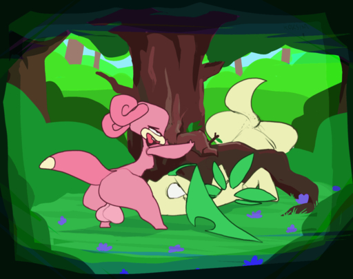 animated balls bayleef big_butt bouncing_balls butt duo female feral forced forest forest_background genitals leaf male malefemale meadow nature nature_background nintendo oral oral_penetration penetration plant pokemon pokemon_(species) rape roksim slowpoke story story_in_description stuck tree video_games // 1224x969 // 3.6MB
