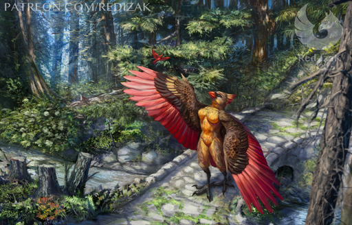 3_toes anthro avian beak bird breasts cardinal_(bird) claws detailed detailed_background digitigrade feathered_wings feathers featureless_breasts feet female feral nude oscine passerine plant red-izak redwood_tree rock scutes solo stone_bridge toe_claws toes tree winged_arms wings // 1280x821 // 428.7KB