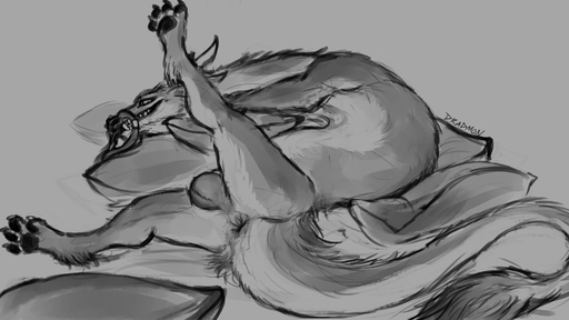 16:9 2020 4_toes animal_genitalia anus asian_mythology balls barbel_(anatomy) black_and_white black_pawpads claws curved_horn digital_drawing_(artwork) digital_media_(artwork) dradmon dragon east_asian_mythology eastern_dragon feet feral flesh_whiskers fur furred_dragon genitals grey_anus grey_background grey_balls grey_body grey_ears grey_feet grey_fur hi_res horn looking_at_viewer looking_back lying male monochrome multicolored_body multicolored_fur mythology noodle_(pur3) on_pillow on_side one_leg_up pawpads pillow presenting presenting_anus presenting_balls pupils quadruped raised_leg rear_view sharp_claws sharp_teeth sheath signature simple_background sketch slit_pupils smile smooth_horn solo tail_aside tail_tuft teeth toe_claws toes tuft two_tone_body two_tone_fur whisker_ring white_body white_claws white_fur white_horn widescreen wingless_dragon // 1920x1080 // 742.6KB