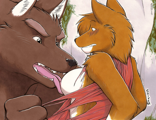 anthro breast_lick breasts canid canine canis clothing digital_media_(artwork) domestic_dog duo female forced herding_dog licking male malefemale mammal marker_(artwork) meesh nipples pastoral_dog rape shaking shivering tongue tongue_out torn_clothing traditional_media_(artwork) welsh_corgi were werecanid werecanine werewolf wolf // 969x748 // 230.9KB