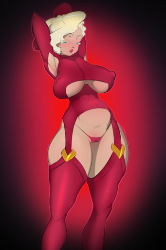 absurd_res anthro belly bisamon breasts doxy female hi_res humanoid nipples solo underarm // 2000x3000 // 2.5MB