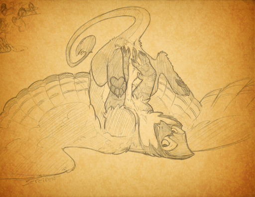 2014 anus avian beak claws conditional_dnp feathered_wings feathers female feral genitals graphite_(artwork) gryphon hindpaw lying monochrome mythological_avian on_back paws pencil_(artwork) pussy sefeiren sepia sketch solo tess_(frisky_ferals) traditional_media_(artwork) upside_down wings // 1000x772 // 935.6KB