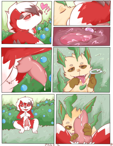 absurd_res ambiguous_gender anal animal_genitalia animal_penis anthro anthro_on_feral bestiality bodily_fluids canine_penis comic cum duo eeveelution erection feral first_person_view forest generation_4_pokemon generation_7_pokemon genital_fluids genitals handjob hi_res knot leafeon looking_at_viewer lycanroc male maleambiguous midnight_lycanroc oral penile penis plant pokemon_(species) precum prostate prostate_stimulation rimming sex sheath shrub spicykiwki spread_legs spreading stroking_penis tongue tongue_out tree vein veiny_penis video_games // 2450x3150 // 3.1MB