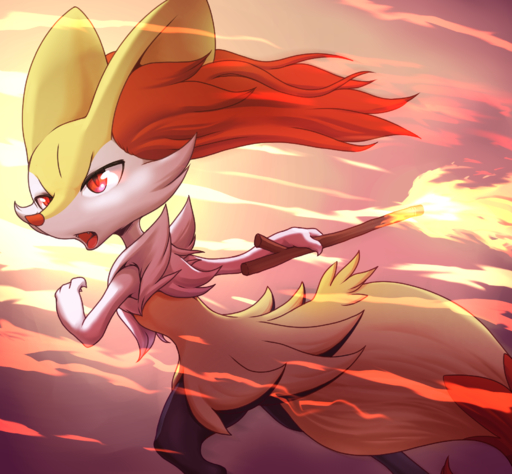 action_pose ambiguous_gender anthro big_ears braixen canid canine fire fur hi_res mammal nintendo open_mouth pokemon pokemon_(species) pose red_eyes simple_background solo stick stoic5 teeth tongue video_games white_body white_fur yellow_body yellow_fur // 1840x1704 // 1.8MB