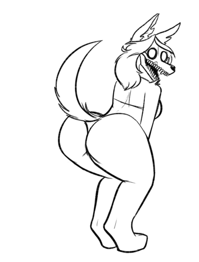 2019 2d_animation animated anthro big_butt bikini black_and_white bone butt canid canine clothing digital_media_(artwork) female frame_by_frame fur hair humor keadonger lol_comments long_hair looking_at_viewer looking_back malo mammal monochrome monster open_mouth scp-1471 scp-1471-a scp_foundation short_playtime simple_background skull solo swimwear twerking undead what why // 679x894 // 275.2KB