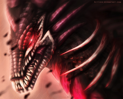 ambiguous_gender dragon feral headshot_portrait looking_at_viewer neytirix portrait red_eyes smile solo teeth // 1177x941 // 280.0KB