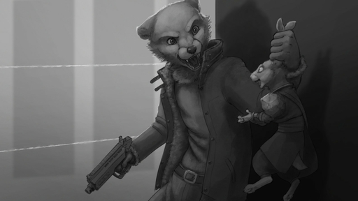 16:9 2020 ambiguous_gender anthro belt clothed clothing coat duo ear_grab fangs fully_clothed fur grabbing_ears greyscale gun hand_on_ears holding_gun holding_object holding_weapon ipoke lagomorph leporid lifting looking_at_another mammal monochrome open_mouth rabbit ranged_weapon teeth topwear weapon widescreen // 1280x720 // 84.3KB