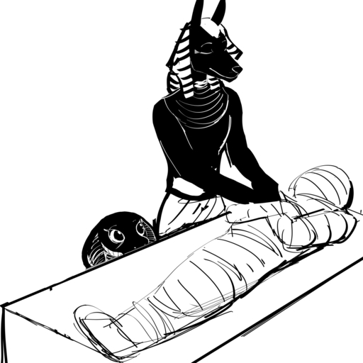 1:1 anthro anubian_jackal anubis black_and_white canid canine canis daughter deity duo egyptian egyptian_mythology father father_and_child father_and_daughter female hi_res hladilnik jackal kebechet male mammal middle_eastern_mythology monochrome mummy mythology parent parent_and_child reptile scalie snake undead young // 1280x1280 // 119.9KB