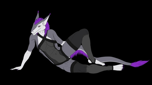 16:9 2016 anthro black_background breasts clothed clothing female fur grey_body grey_fur hair legwear lingerie long_hair looking_at_viewer navel purple_body purple_fur purple_hair raised_leg rebeldragon101 sergal simple_background solo spread_legs spreading storm_(stormblazer) translucent translucent_clothing white_body white_fur yellow_eyes // 1280x720 // 59.0KB