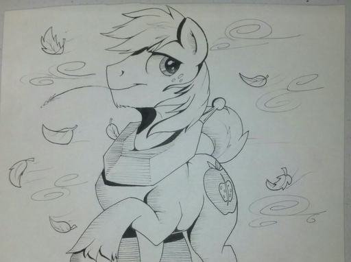 2013 big_macintosh_(mlp) black_and_white braeburned chewing chewing_grass cutie_mark earth_pony equid equine freckles hair horse leaf male mammal monochrome object_in_mouth pony sketch solo standing traditional_media_(artwork) wheat wind // 1280x956 // 165.6KB
