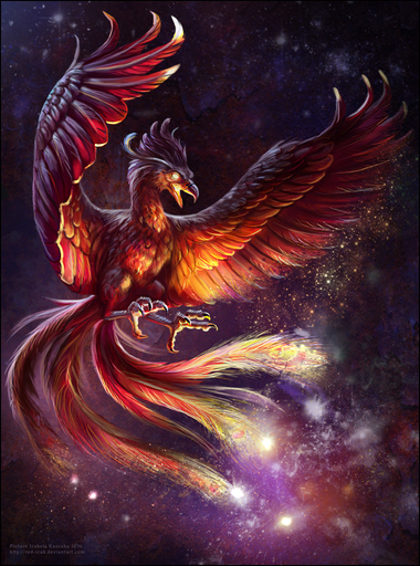 avian detailed_background dust feathered_wings feathers fenix feral fire galaxy glistening light magic mythical mythological_avian mythological_firebird phenix phoenix red-izak solo star wings // 804x1082 // 1.1MB