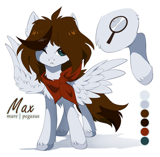 blue_eyes brown_hair cutie_mark equid equine fan_character feathered_wings feathers female feral flying frown fur grey_body grey_fur hair hioshiru hooves horse mammal model_sheet pegasus solo spread_wings standing white_body white_feathers white_fur wings // 860x842 // 294.0KB