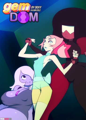 alien alien_humanoid amethyst_(steven_universe) big_breasts black_hair blue_eyes blush breasts clothed clothing comic cover cover_art cover_page doxy english_text eyewear female garnet_(steven_universe) gem gem_(species) group hair hi_res humanoid nipples not_furry pale_skin pearl_(steven_universe) pink_hair purple_body purple_skin red_body red_skin restrained text white_hair // 1071x1500 // 415.2KB