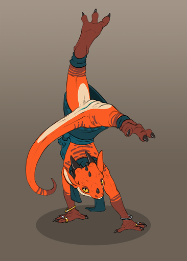 2022 anthro butt citrus_(character) claws clothed clothing cyanotic_epithelium feet female flamespitter genitals handstand hi_res horn kobold looking_at_viewer paws pussy scalie solo spread_legs spreading upside_down yellow_eyes // 857x1200 // 337.0KB