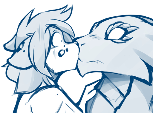 2018 ambiguous_gender anthro blue_and_white blush canid canine conditional_dnp duo ears_back embarrassed felid female femaleambiguous fur guardian_(twokinds) hybrid kathrin_vaughan keidran kissing male mammal monochrome pivoted_ears reptile scalie shocked simple_background sketch spots spotted_body spotted_fur surprise tom_fischbach twokinds webcomic webcomic_character white_background // 1240x919 // 430.4KB