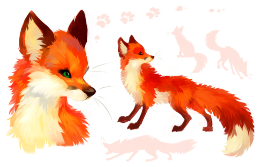 2018 ambiguous_gender black_nose canid canine digital_media_(artwork) feral fox fur green_eyes hioshiru mammal orange_body orange_fur paws quadruped red_fox solo standing vulpes // 1280x823 // 782KB