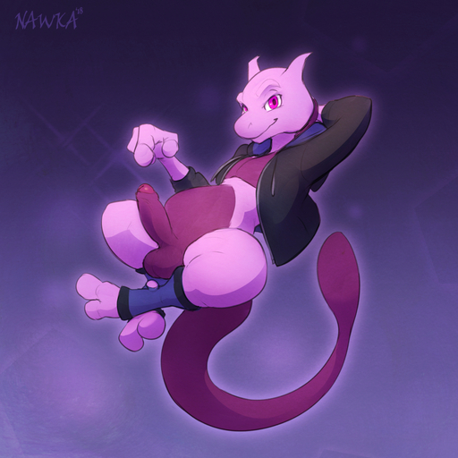 1:1 2018 3_fingers 3_toes balls bottomless clothed clothing erection feet fingers floating footwear foreskin genitals gesture hi_res hoodie humanoid_genitalia humanoid_penis jacket legendary_pokemon legwear looking_at_viewer male mewtwo multicolored_body multicolored_skin nawka pat_(lapatte) penis pink_body pink_eyes pink_skin pointing pointing_at_penis pointing_at_self pokemon_(species) purple_balls purple_body purple_penis purple_skin signature simple_background smile socks solo toes topwear two_tone_body two_tone_skin uncut video_games // 1200x1200 // 1.0MB