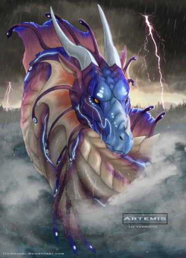 2020 day detailed_background digital_media_(artwork) dragon feral headshot_portrait hi_res horn itz-rascal outside portrait scales sky text url // 1378x1911 // 3.6MB