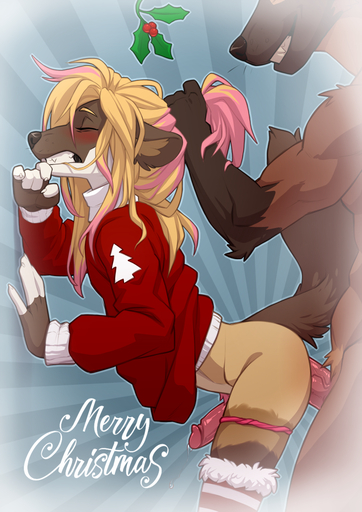 2019 5_fingers against_wall anal anal_penetration anthro anthro_on_anthro anthro_penetrated anthro_penetrating anthro_penetrating_anthro arched_back black_nose blonde_hair blush bodily_fluids brown_body brown_fur christmas clenched_teeth clothing digital_media_(artwork) duo erection eyebrows eyelashes eyes_closed fingers from_behind_position fur genital_fluids genitals girly gulonine hair hair_grab hi_res holidays holly_(plant) humanoid_genitalia humanoid_penis male malemale male_penetrated male_penetrating male_penetrating_male mammal marten multicolored_hair mustelid musteline panties panties_around_one_leg panties_down penetration penis penis_size_difference plant precum rough_sex sex sweater teeth topwear touching_hair two_tone_hair underwear underwear_around_one_leg underwear_down vein wolfy-nail // 904x1280 // 944.7KB