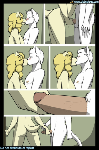 anthro anthro_on_anthro balls blonde_hair blush breasts canid canine canis clubstripes comic digital_media_(artwork) do_not_distribute domestic_dog duo english_text erection eyes_closed felid female fur genitals hair humanoid_genitalia humanoid_penis kissing lacey_(meesh) male malefemale mammal meesh nipples nude penis pussy sex text the_valet_and_the_vixen tommy_(meesh) white_body white_fur yellow_body yellow_fur // 663x1000 // 119.1KB