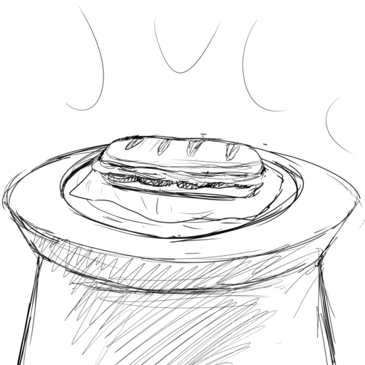 1:1 comic food hi_res hladilnik monochrome not_furry sandwich_(food) simple_background sketch white_background zero_pictured // 1280x1280 // 245.1KB