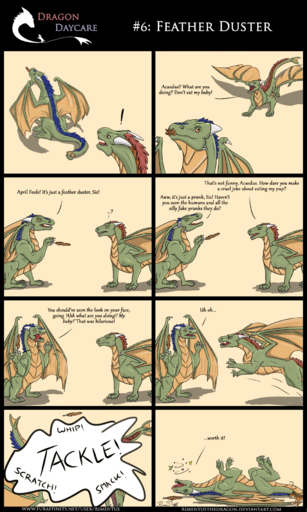 ! 3:5 ? acaedus ambiguous_gender canid canine canis comic dawn_(character) dragon english_text feral hi_res humor mammal rimentus scalie size_difference text url walnut_(character) western_dragon wolf // 1080x1800 // 1023.9KB