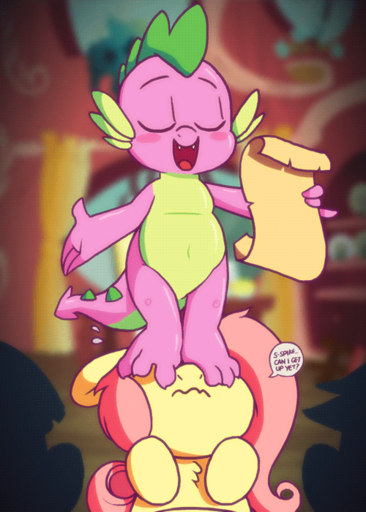 2d_animation 3_toes 4_fingers animated anthro barefoot blurred_background chest_tuft detailed_background dialogue dragon english_text equid equine eyes_closed fangs feet female feral fingers fluttershy_(mlp) foot_on_face frame_by_frame fur group hair horse mammal navel nude paws pink_hair pony purple_body scalie short_playtime silhouette spike_(mlp) text toe_wiggle toes tuft yellow_body yellow_fur zonkpunch // 500x700 // 299.2KB