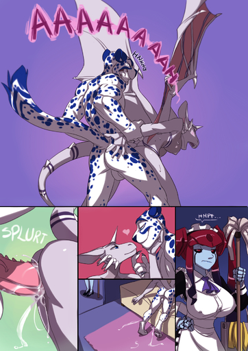 2015 <3 anthro anthro_on_anthro anthro_penetrated anthro_penetrating anthro_penetrating_anthro arm_grab athletic backsack balls bed bedroom being_watched bent_over blue_body blue_fur bodily_fluids breasts butt cheetah claws clenched_teeth clothed clothing comic cum cum_in_pussy cum_inside cum_on_bed cum_on_ground cum_on_penis cum_splatter cupping_chin digital_media_(artwork) dragon duo_focus elnadrin erection eye_contact eyebrows eyes_closed felid feline female from_behind_position from_front_position fur furniture genital_fluids genitals group hair half-closed_eyes hand_on_hip hi_res high-angle_view hindpaw horn inside interspecies jealous leaking_cum looking_at_another lying machine male malefemale male_penetrating mammal membrane_(anatomy) membranous_wings missionary_position moan multicolored_body multicolored_fur narrowed_eyes nude on_back on_bed onomatopoeia open_mouth orgasm pawpads paws penetration penile penile_penetration penis penis_in_pussy red_eyes robot romantic romantic_couple scales scalie sex silia_(elnadrin) smile sound_effects spots standing sweat teeth text two_tone_body two_tone_fur vaginal vaginal_penetration vermana white_body white_fur white_scales wings zummeng // 1419x2007 // 1.7MB