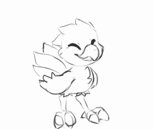 animated avian chocobo final_fantasy happy jumping mendobear sketch square_enix unfinished video_games wings // 560x474 // 2.0MB
