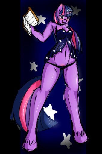 2:3 alpha_channel anthro anthrofied avante92 babydoll blush book breasts cleavage clothed clothing equid equine female fur genitals hair hi_res hooves horn horse mammal multicolored_hair nightgown panties purple_body purple_fur purple_hair pussy solo twilight_sparkle_(mlp) two_tone_hair underwear unicorn // 1200x1800 // 839.9KB