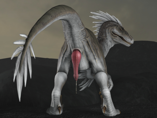 4:3 animal_genitalia animal_penis cloaca dinosaur dromaeosaurid erection feral genitals hi_res lilfox_f male penis reptile scalie solo theropod // 2560x1920 // 4.9MB