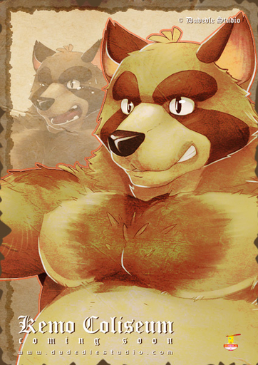 2011 anthro aoba_(kemo_coliseum) canid canine chest_tuft dudedle fur male mammal null-ghost raccoon_dog slightly_chubby solo tanuki tuft video_games // 424x600 // 149.0KB