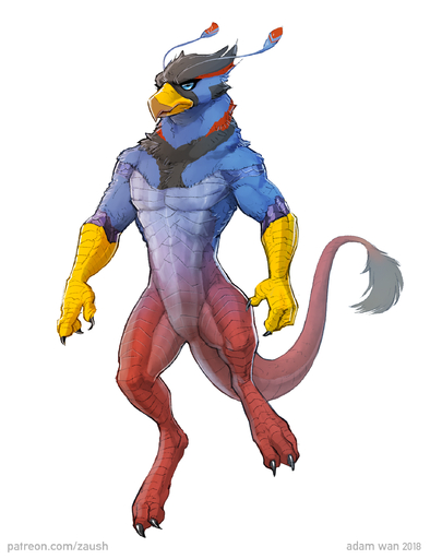 2018 anthro avian beak black_body black_feathers black_fur blue_body blue_eyes blue_feathers blue_fur blue_scales chimera claws dragon feathers featureless_crotch fur gryphon hi_res humanoid_hands male multicolored_body multicolored_feathers multicolored_fur multicolored_scales muscular muscular_anthro muscular_male mythological_avian mythology nude red_body red_feathers red_fur red_scales red_skin scales scalie simple_background solo text toe_claws two_tone_body two_tone_feathers two_tone_scales url white_background yellow_beak yellow_body yellow_scales zaush // 1834x2382 // 1.7MB