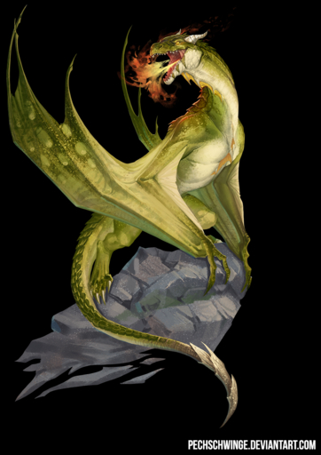 2019 alpha_channel ambiguous_gender digital_media_(artwork) dragon feral fire green_body green_skin hi_res horn membrane_(anatomy) membranous_wings open_mouth pechschwinge simple_background solo teeth transparent_background wings wyvern // 868x1228 // 959.1KB