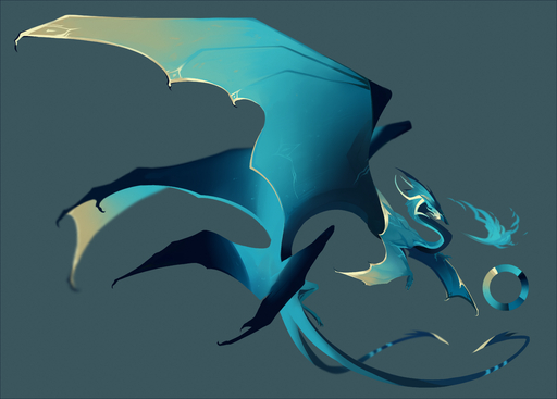2019 absurd_res ambiguous_gender digital_media_(artwork) dragon feral green_background hi_res kassillea letterbox membrane_(anatomy) membranous_wings model_sheet simple_background solo wings // 6306x4524 // 9.0MB